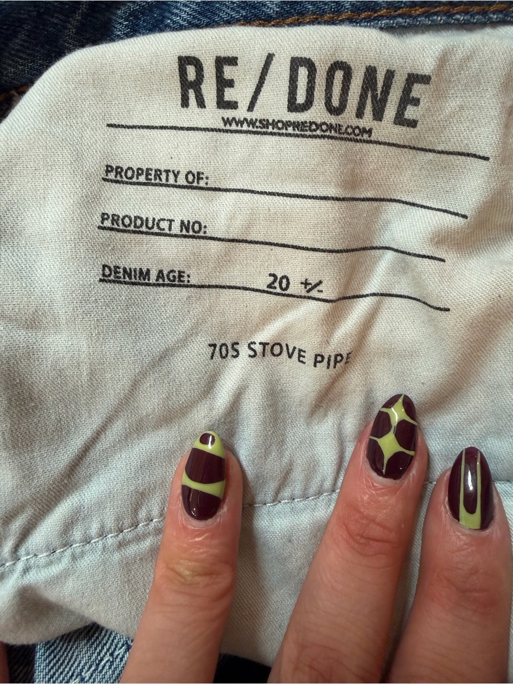 Re/Done 70s stovepipe Jean - Picture 4 of 5